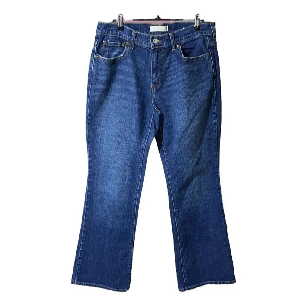 Levi’s 515 boot cut cotton 10 short blue denim jeans